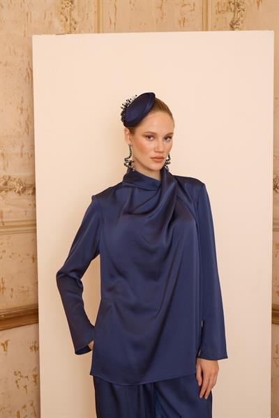 Cristalle Bluz Lacivert