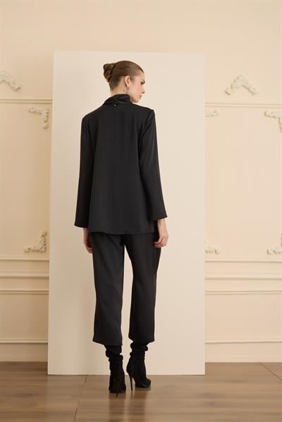 20017 CRISTALLE BLUZ Siyah