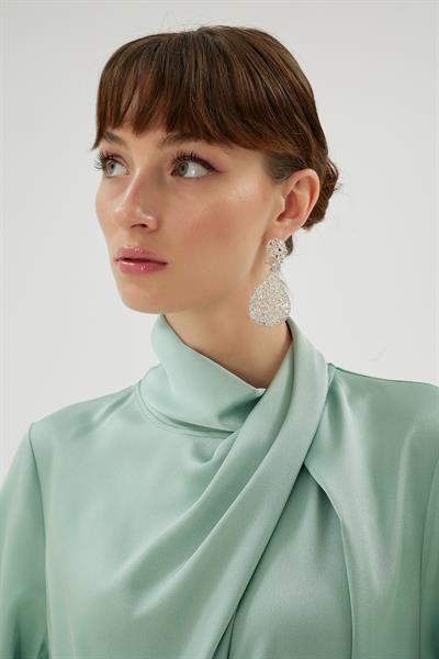 CRISTALLE ELBİSE Çağla Yeşili