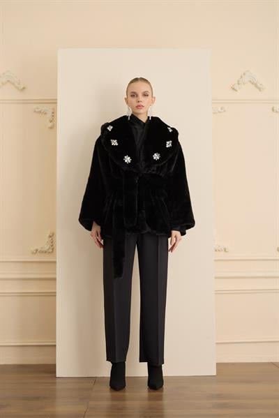 ELINA COAT Siyah