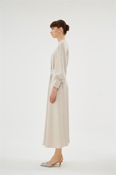 30068 ELİZA ELBİSE Bej