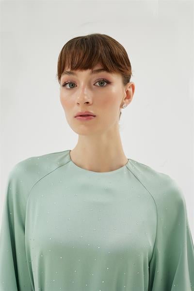 30068 ELİZA ELBİSE Çağla Yeşili