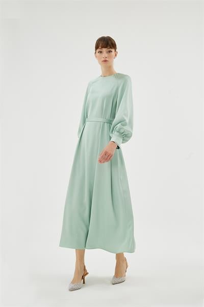 30068 ELİZA ELBİSE Çağla Yeşili
