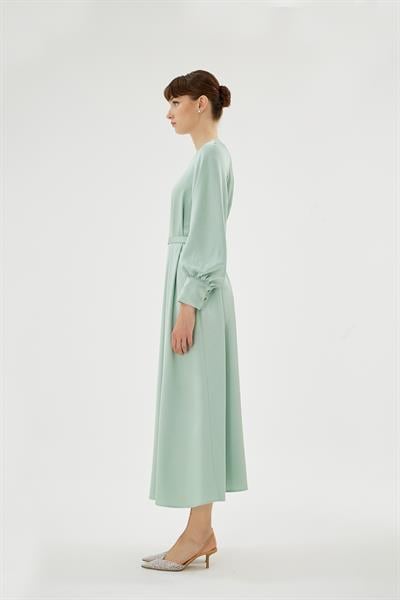 30068 ELİZA ELBİSE Çağla Yeşili