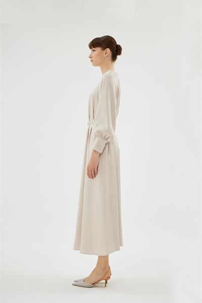 30068 ELİZA ELBİSE Bej