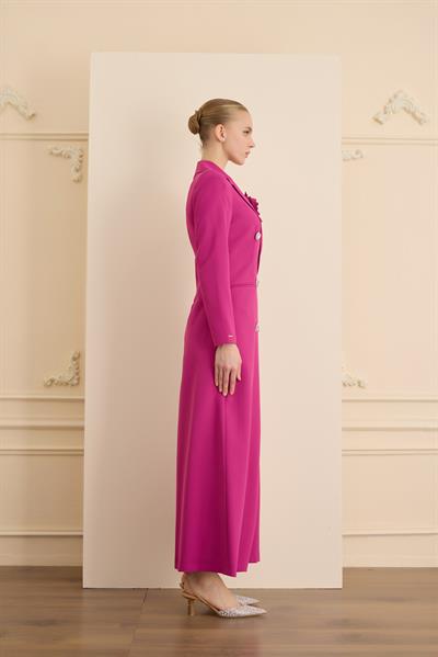 ROSE STONE DRESS Fuşya