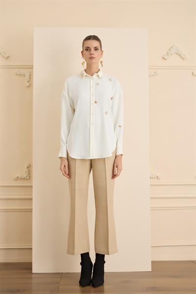 Gabrielle Tişört Ekru