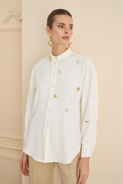 Gabrielle Tişört Ekru