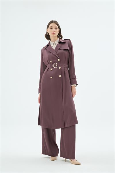 42001 GİGİ TRENÇ Kahve