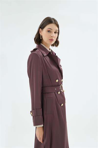 42001 GİGİ TRENÇ Kahve