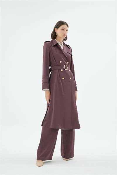 42001 GİGİ TRENÇ Kahve