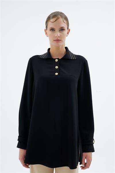 GLISSIA BLUZ Siyah