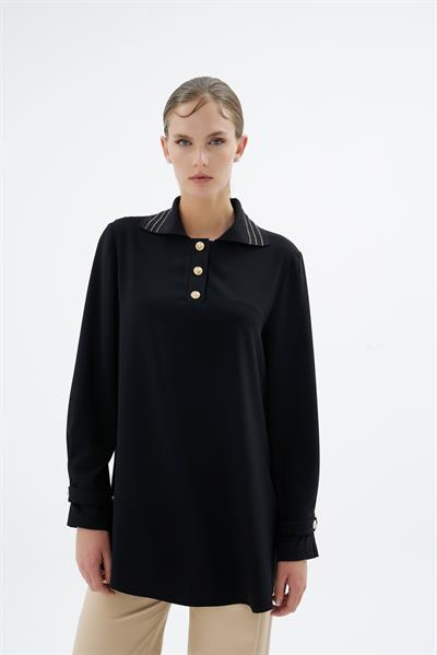 GLISSIA BLUZ Siyah