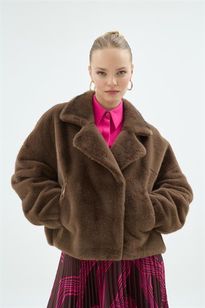 44009 İLYA BOMBER KÜRK Kahve