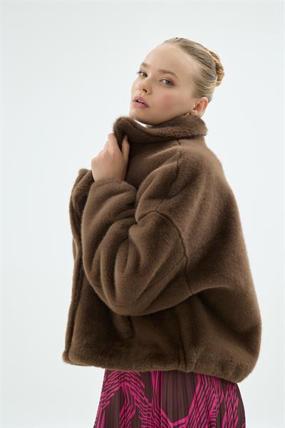 44009 İLYA BOMBER KÜRK Kahve