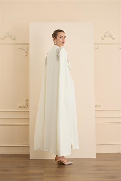 Je Parle Elbise Takım Ekru