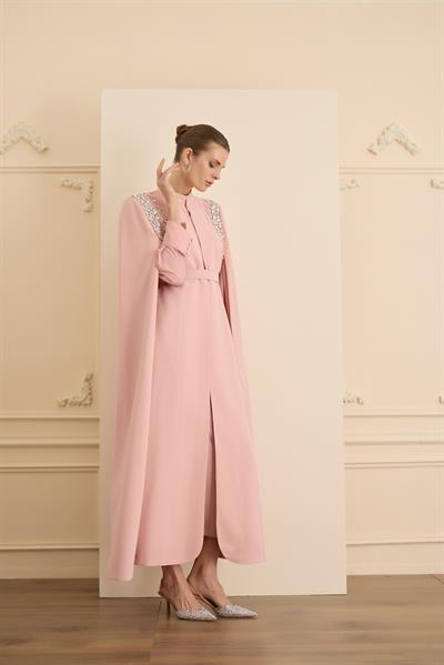 Je Parle Elbise Takım Pudra