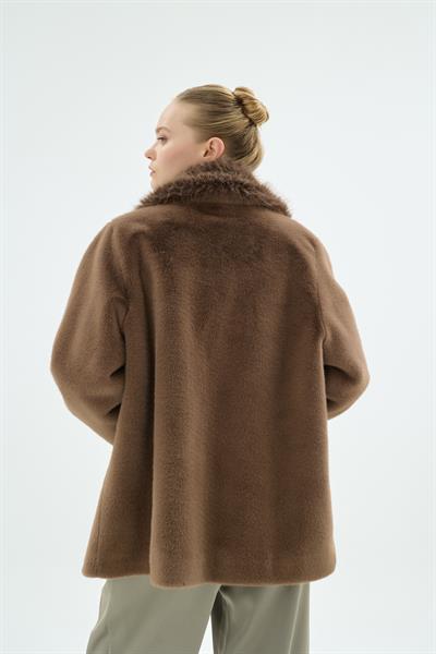 64001 KENZA KISA KÜRK Kahve