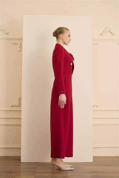 ROSE STONE DRESS Kırmızı