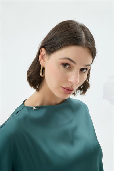 20001 LİSA BLUZ Zümrüt