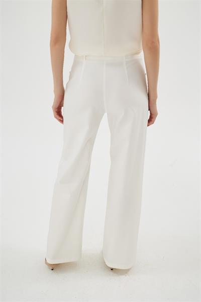 LUZIA KOTON PANTOLON Ekru