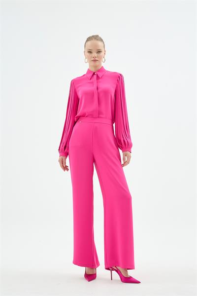 21001 NİCOLE GÖMLEK Fuşya