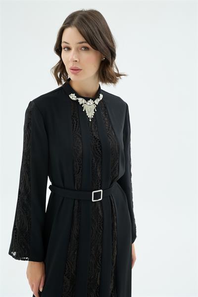 30036 NUVAN ELBİSE Siyah