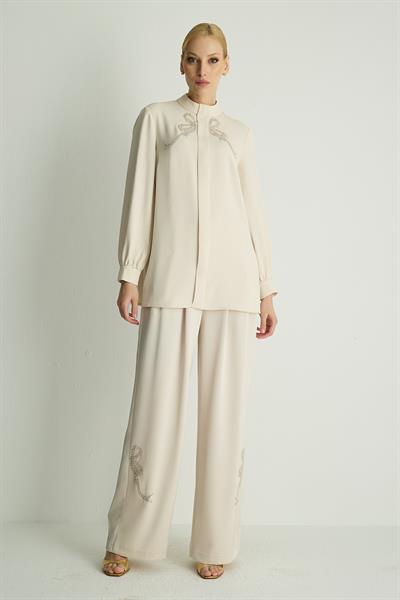 RİBBON BLOUSE Beyaz