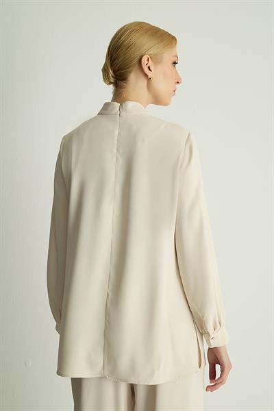 RİBBON BLOUSE Beyaz