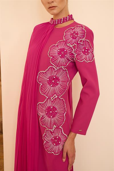 Rosalin Elbise Fuşya