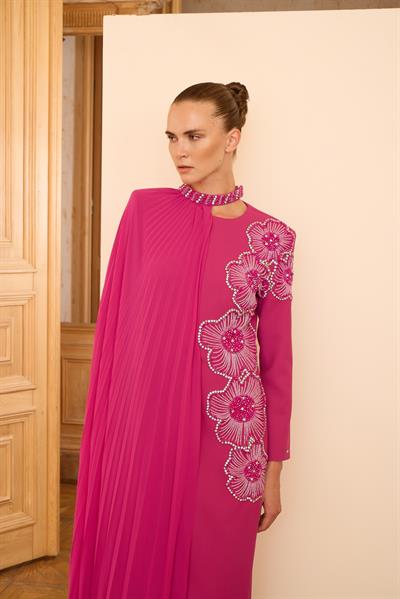 Rosalin Elbise Fuşya