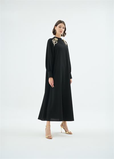 30016 ROSE ELBİSE Siyah