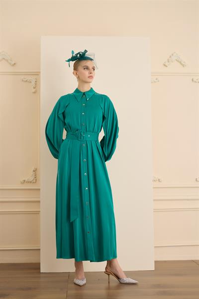 Soleil Elbise Zümrüt