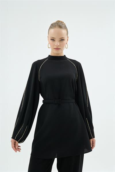 20009  TİNA  BLUZ Siyah