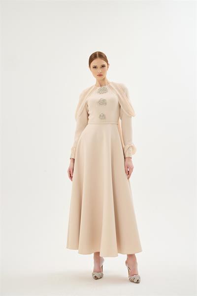 VELORA ELBİSE Bej