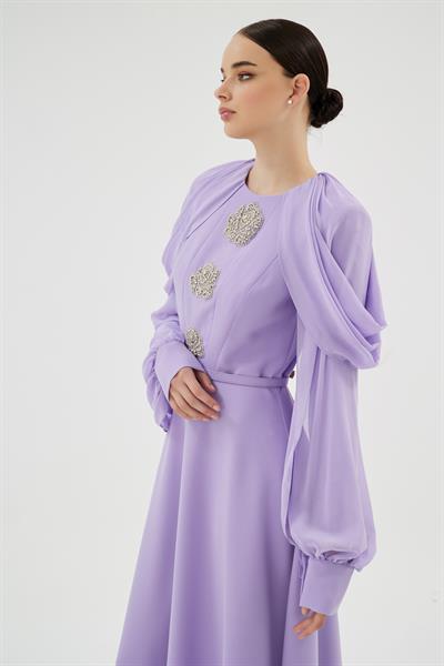 VELORA ELBİSE Lila