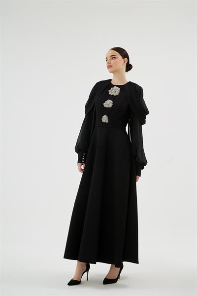 VELORA ELBİSE Siyah