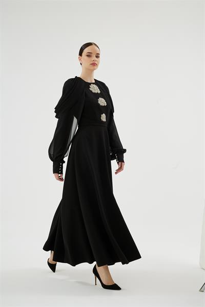 VELORA ELBİSE Siyah