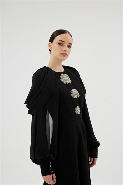 VELORA ELBİSE Siyah