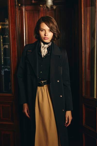 44013 VİONA TRENÇ Siyah