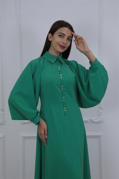 Ermiolita Elbise Yeşil