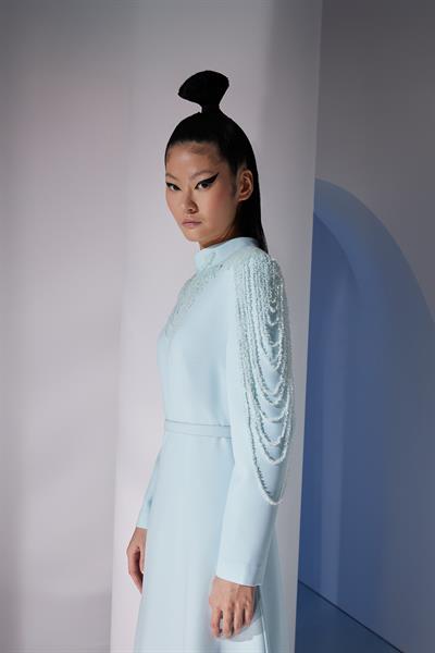 ZARINA DRESS Gök Mavisi