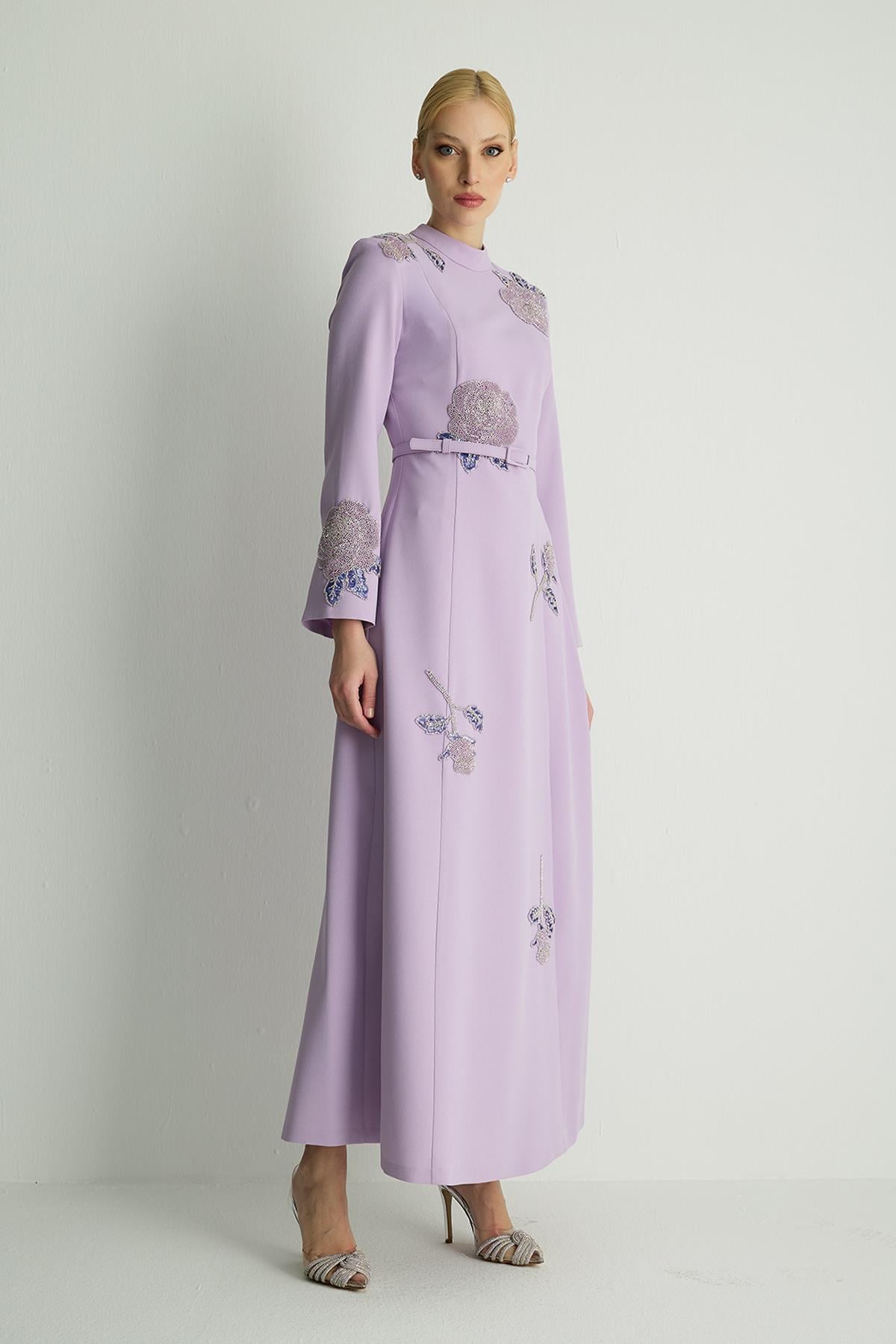 30033 OLEYA ELBISE Lila