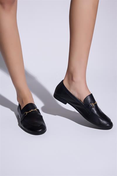 Harper Hakiki Deri Loafer - Siyah