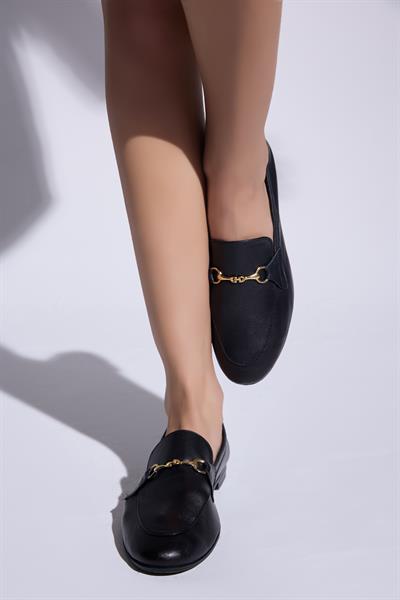 Harper Hakiki Deri Loafer - Siyah