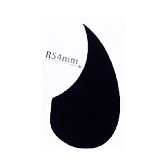 A25C Ukulele veya Akustik Gitar Mini Pickguard Siyah