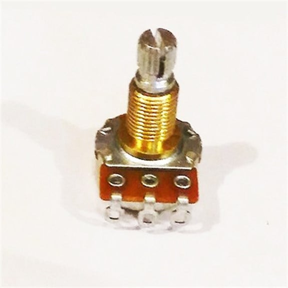 Alpha A25K Pirinç Shaft Mini Volume Potu
