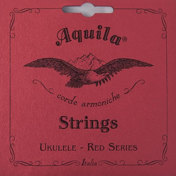 Aquila Red Series Concert Ukulele Takım Tel Kırmızı