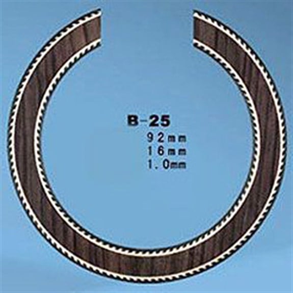 B25 Klasik Gitar Gerçek Gül Ağacı Rozet 16mm