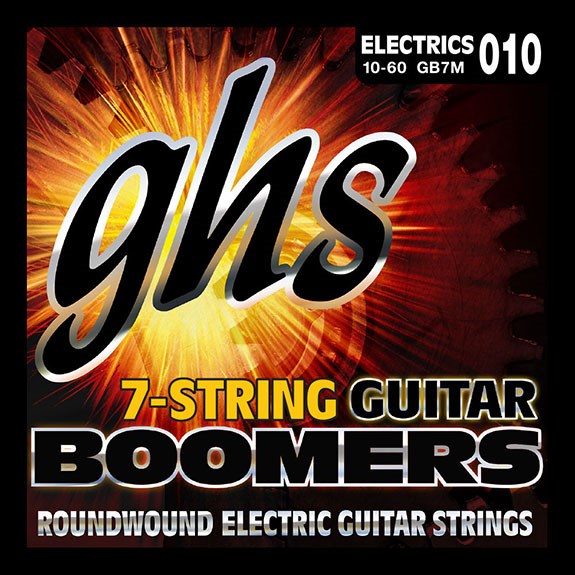 GHS Boomers GB7M 7 Tel Elektro Gitar 0,10-0,60 Takım